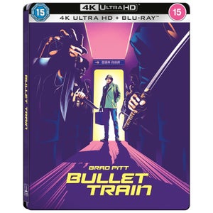 Bullet Train Limited Edition With Art Cards Zavvi Exclusive 4K Ultra HD Steelbook (includes Blu-ray)