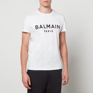 Balmain Logo Print Cotton-Jersey T-Shirt