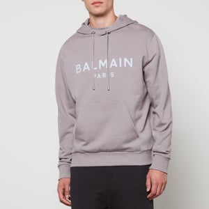 Balmain Logo Print Cotton-Jersey Hoodie