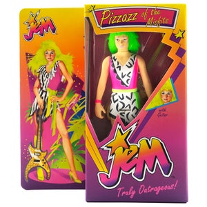 Jem and The Holograms ReAction Figure - Pizzaz (Neon Retro Box) 