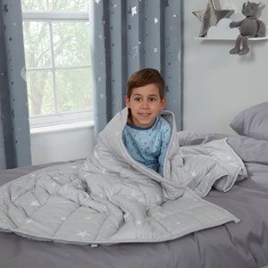 Dreamscene Kids Star Teddy Weighted Blanket - Grey 3kg