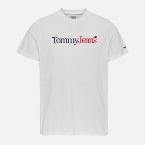 Tommy Jeans Essential Cotton-Blend Multi Logo T-Shirt