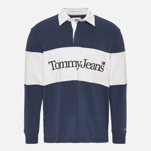 Tommy Jeans Cotton Serif Linear Rugby Top