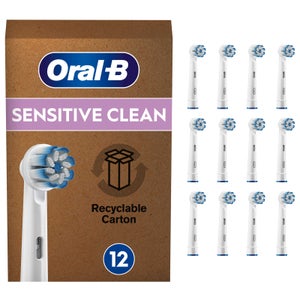 Oral B Sensitive Clean Toothbrush Heads, Pack of 12 Counts
