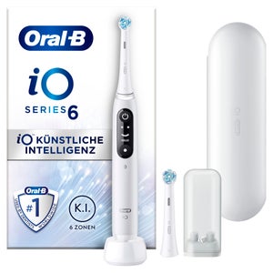 [Zahnarztpraxis-Angebot] Oral-B iO Series 6 Elektrische Zahnbürste, Reiseetui, White