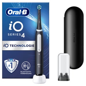 [Zahnarztpraxis-Angebot] Oral-B iO Series 4 Elektrische Zahnbürste, Reiseetui, Matt Black