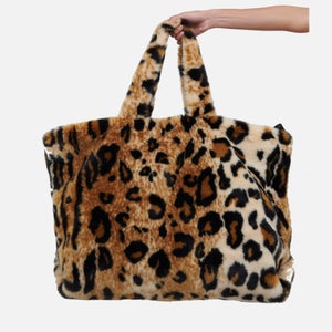 Jakke Women's Tate Oversized Faux Fur Bag - Leopard