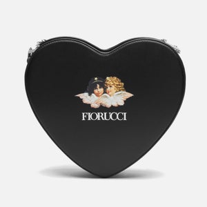 Fiorucci Angels Heart Embellished Faux Leather Bag