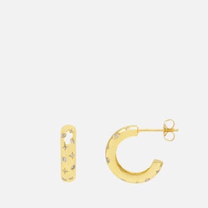 Estella Bartlett Constellation Gold-Plated Crystal Hoop Earrings