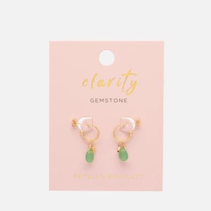 Estella Bartlett Women's Green Gemstone Earrings - Green