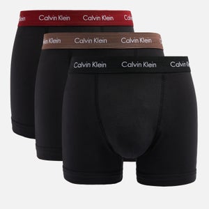 Calvin Klein 3-Pack Contrast Waistband Cotton Trunks