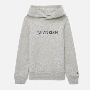 Calvin Klein Kids Institutional Logo-Printed Cotton Hoodie