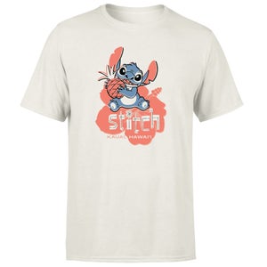 T-shirt pour homme Disney Lilo et Stitch Moment Floral - Crème