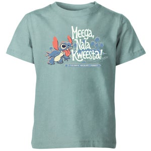 T-shirt pour enfant Disney Lilo And Stitch Palmier - Menthe délavée