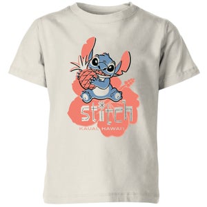 Lilo And Stitch Floral Moment Kids' T-Shirt - Cream