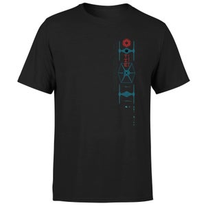 Star Wars Andor Tie Fighter Strip Unisex T-Shirt - Black