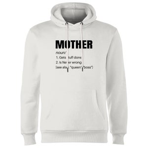 Mother Noun Hoodie - White