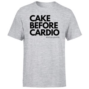 Cake Before Cardio Men's T-Shirt - Grey