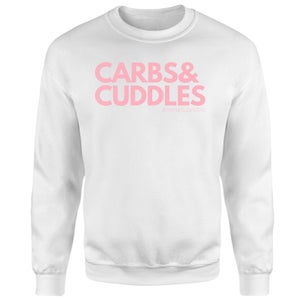 Carbs & Cuddles Living My Best Life Sweatshirt - White