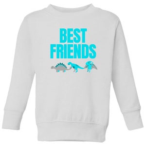 Best Friends Blue Big And Beautiful Kids' Sweatshirt - White