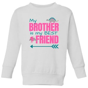 Brother Best Friend Big And Beautiful Kids' Sweatshirt - White