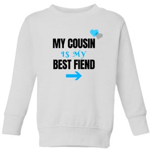 Cousin Best Friend Blue Big And Beautiful Kids' Sweatshirt - White