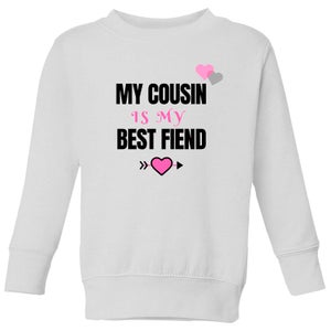 Cousin Best Friend Pink Big And Beautiful Kids' Sweatshirt - White