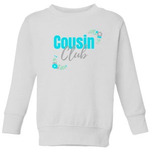 Cousin Club Blue Big And Beautiful Kids' Sweatshirt - White