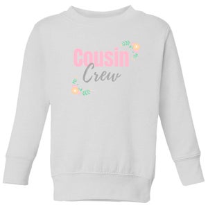 Cousin Crew Pink Big And Beautiful Kids' Sweatshirt - White