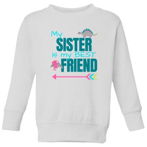 Sister Best Friend Big And Beautiful Kids' Sweatshirt - White