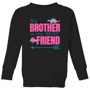 My Brother Best Friend Big And Beautiful Kids' Sweatshirt - Black