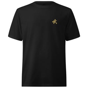 RARE Brand Jiggy Embroidered Oversized Heavyweight T-Shirt - Black