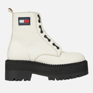 Tommy Jeans Tamy Higher 3A Leather Zip-Up Boots