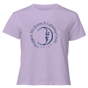 Disney Hocus Pocus Calming Circle Women's Cropped T-Shirt - Lilac