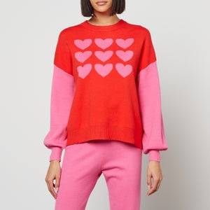 Never Fully Dressed Hearts Delight Intarsia-Knit Jumper
