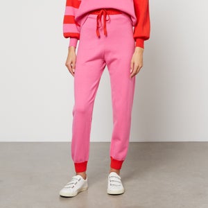 Never Fully Dressed Pink Clash Knit Jogging Bottoms