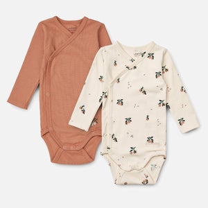 Liewood Baby Hali Two-Pack Organic Cotton-Blend Babygrows