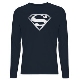Camiseta de manga larga para hombre DC Originals Superman Spot Logo - Azul marino