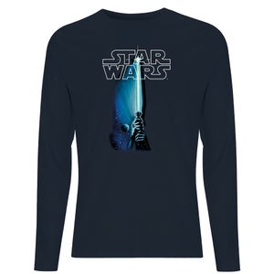 Camiseta de manga larga Classic Lightsaber para hombre de Star Wars - Azul marino