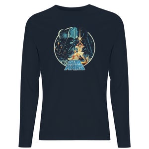Camiseta de manga larga Classic Vintage Victory para hombre de Star Wars - Azul marino