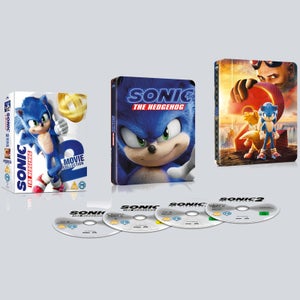 Sonic el Erizo 1 & 2 - Colección de Steelbooks Exclusivos de Zavvi en 4K Ultra HD (Incluye Blu-ray)
