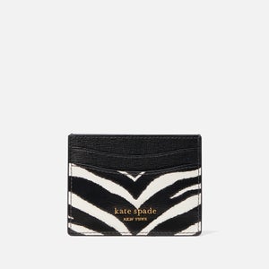 Kate Spade New York Morgan Zebra Leather Card Holder