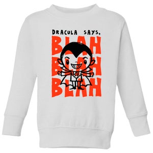 Universal Monsters Blah Blah Blah Kids' Sweatshirt - White