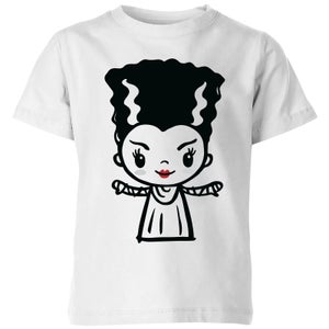 Universal Monsters Bride Of Frankenstein Kids' T-Shirt - White