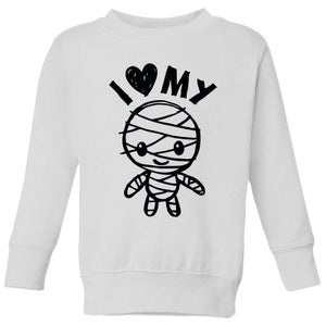 Universal Monsters I Love My Mommy Kids' Sweatshirt - White