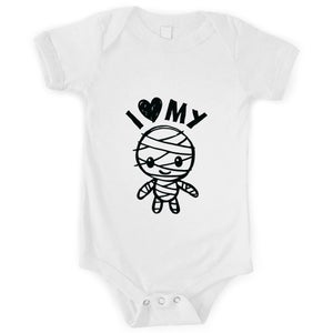 Universal Monsters I Love My Mommy Baby Bodysuit - White