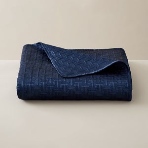 Ted Baker T Quilted Throw - Navy