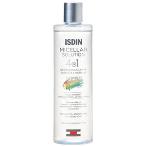 ISDIN Micellar Solution. 4 in 1 Makeup Remover. Cleanses. Tonifies and Hydrates- Suitable for Sensitive Skin (13.5oz)