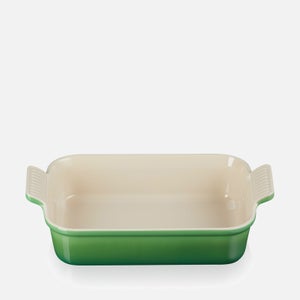 Le Creuset Stoneware Heritage Rectangular Roasting Dish - 26cm - Bamboo Green