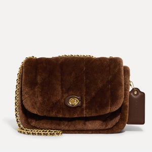 Coach Shearling Quilted Pillow Madison Shoulder Bag